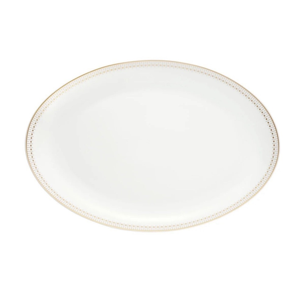 Christofle Malmaison Imperiale Gold 38cm Oval Platter‎ 15" NIB Serving Plate
